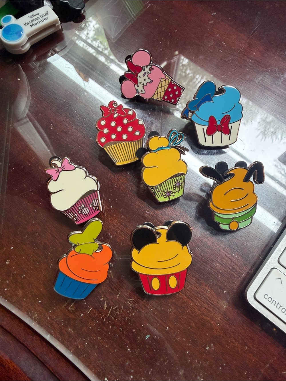 Disney Character Cupcake Enamel Pin Set